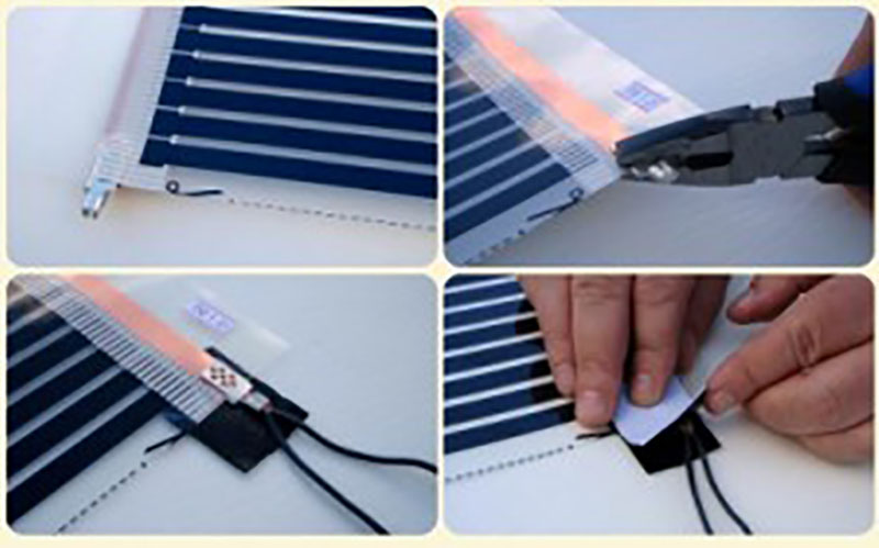 Монтаж и подключение пленки