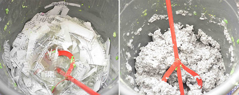 Приготовление раствора из бумаги