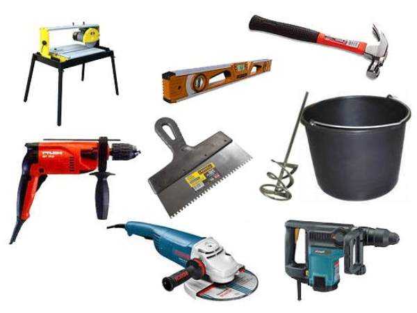 Инструменты, которые потребуются для укладки кафеля в ванной