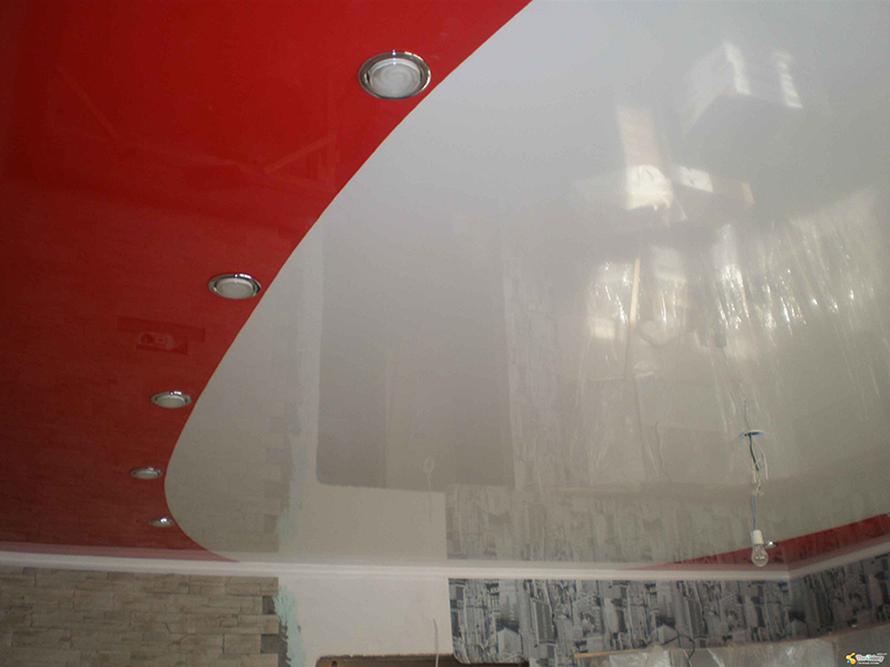 Комбинированный подвесной потолок