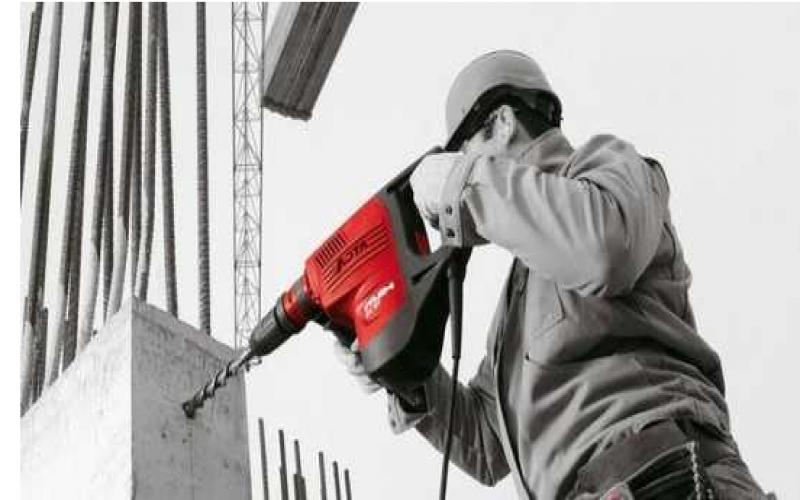 Сверление бетона перфоратором