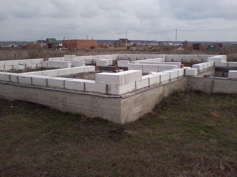 Фундамент для дома из газоблоков