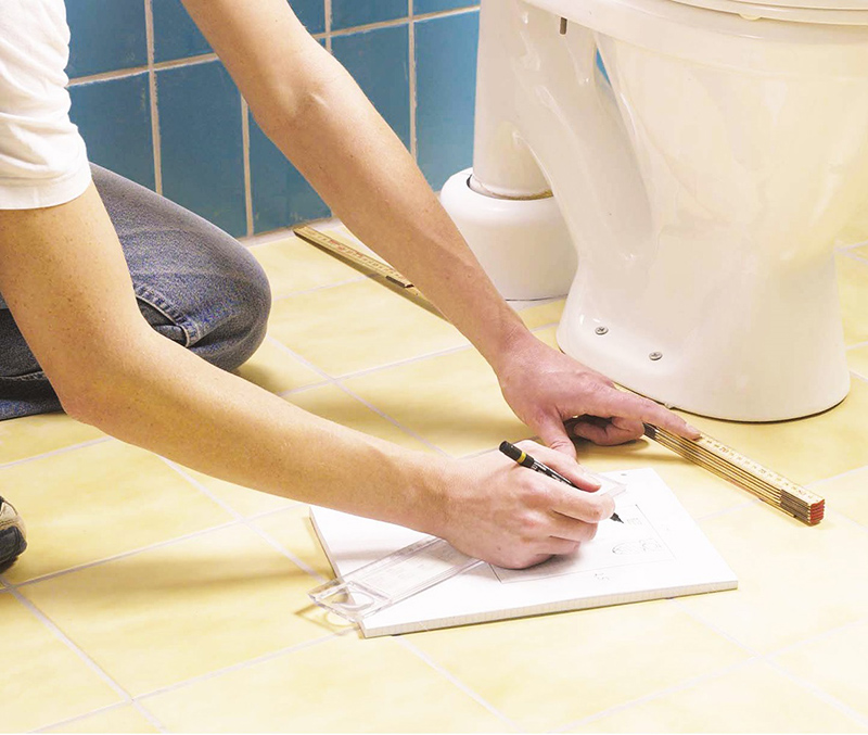 Не лишним будет сделать чертеж туалета