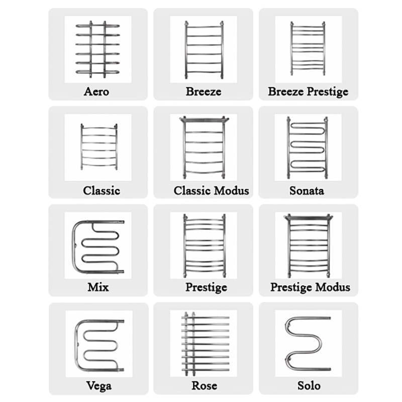 Типы полотенцесушителей