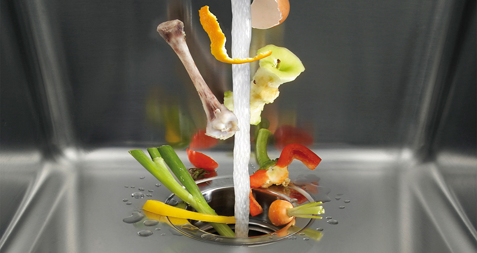 Загрузка различных отходов в диспоузер