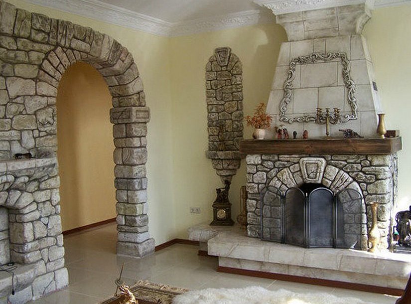 Облицовка камина своими руками