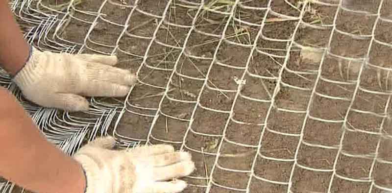 Установка забора из секций