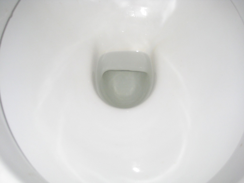 Результат чистки унитаза