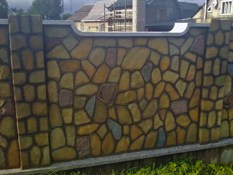 Материал для забора из камня