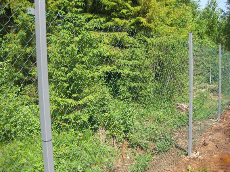 Столбы для забора из рабицы Столбы для забора из рабицы