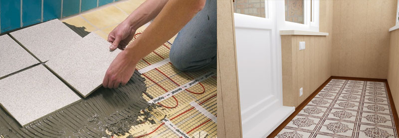 Плитка на балконе.