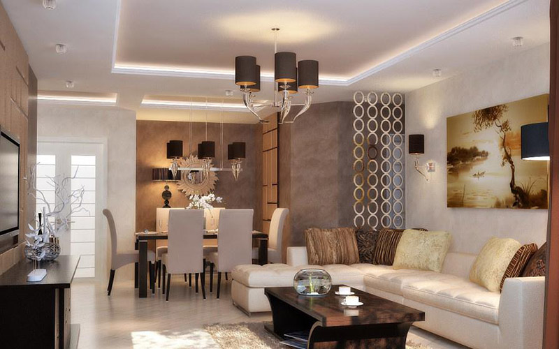 Французские окна в пол. Отличный элемент для обеспечения хорошего освещения и создания светлой атмосферы в зоне столовой.