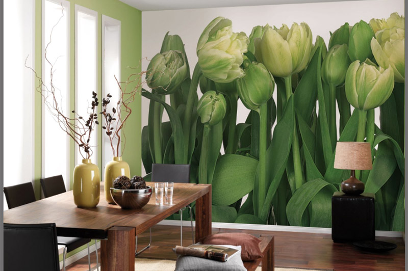 Красивые фотообои помогут создать правильное настроение.