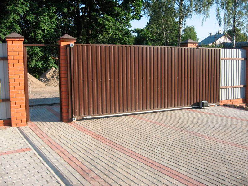 Преимущества откатных ворот