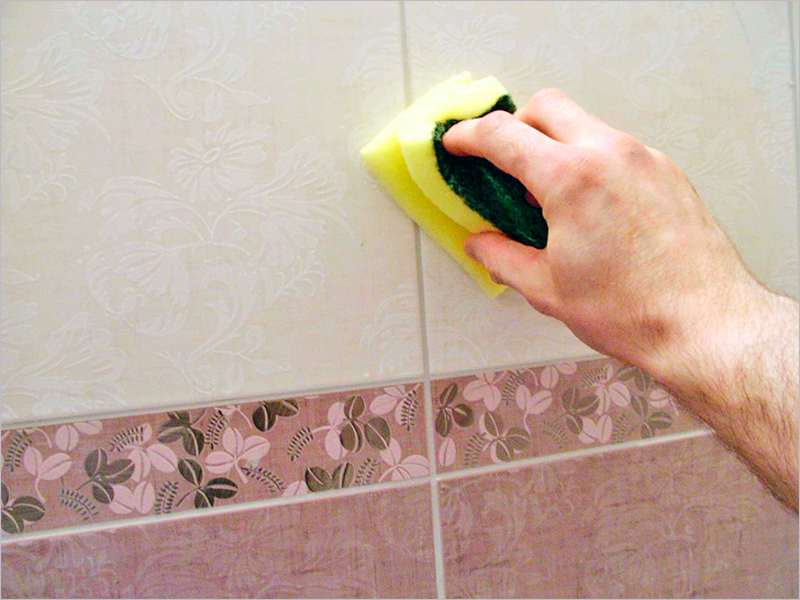 Зачистка швов кафеля