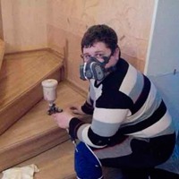 Красим деревянную лестницу самостоятельно