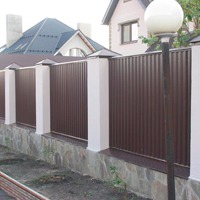 Изготовление заборов из профлиста для загородных домов