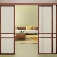 Устанавливаем межкомнатные перегородки раздвижные деревянные сfмостоятельно в загородном доме