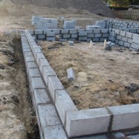 Фундамент для дома из керамзитобетонных блоков