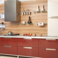 Отделка стен ламинатом на кухне – необычное решение