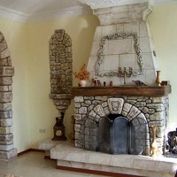 Делаем облицовку камина своими руками в загородном доме